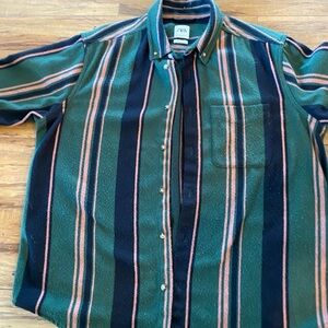 Zara Men's Multicolor Striped Button Down Shirt